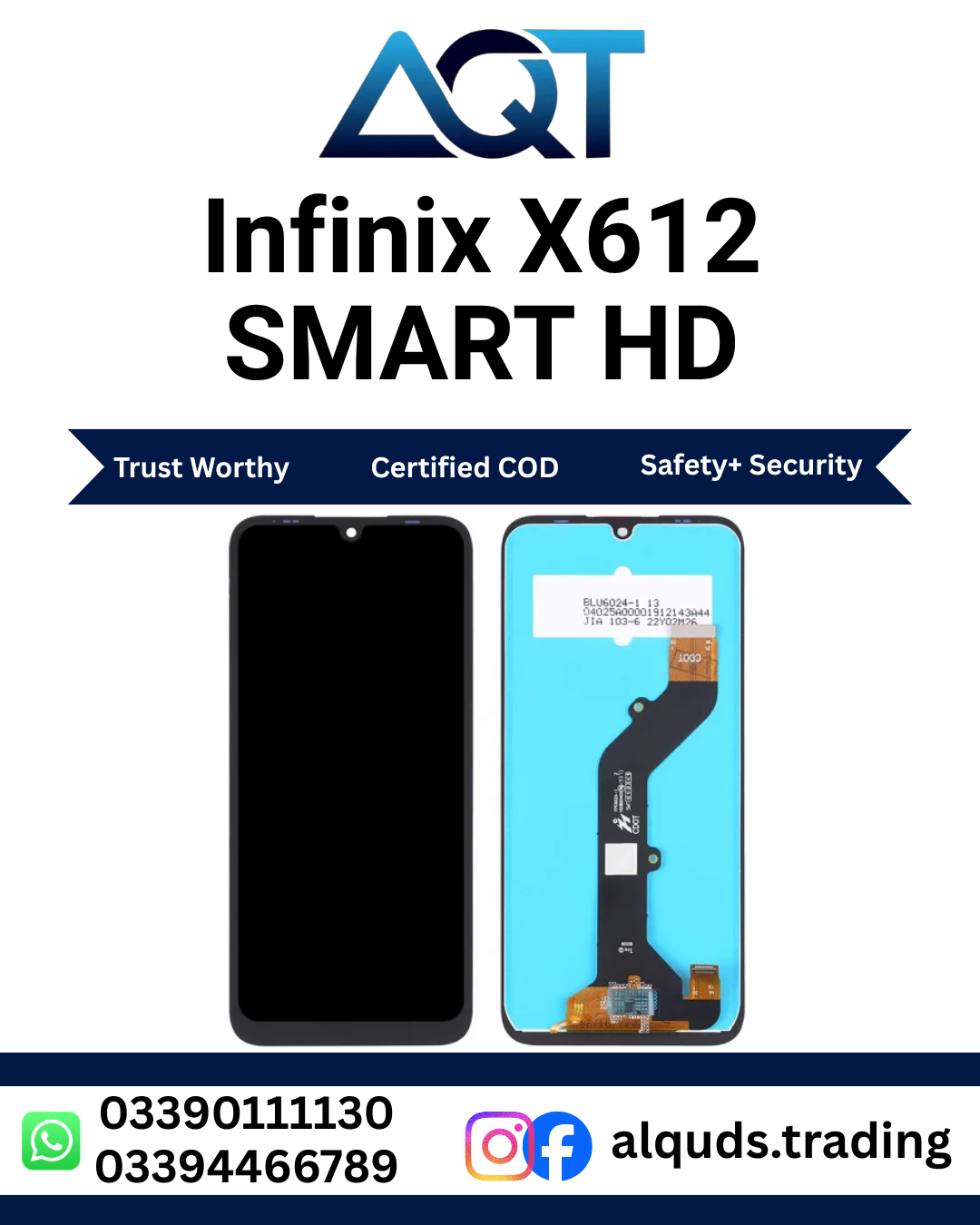 Infinix X612 SMART HD LCD Panel Infinix X612 SMART HD LCD Panel Premium Quality