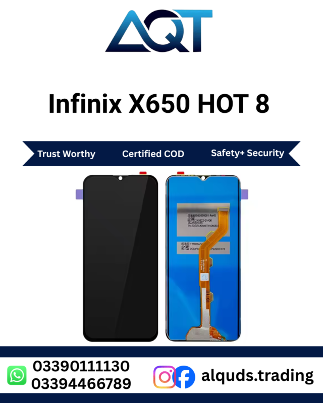 Infinix X650 HOT 8 LCD Panel Premium Best Quality