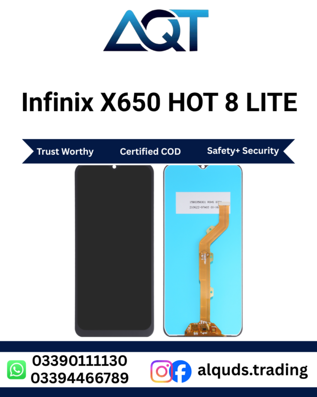 Infinix X650 HOT 8 LITE LCD Panel Premium Quality