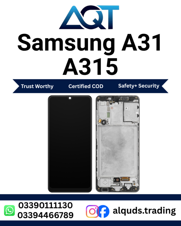 Samsung A31 A315 Display Panel With Frame Original OLED Incell