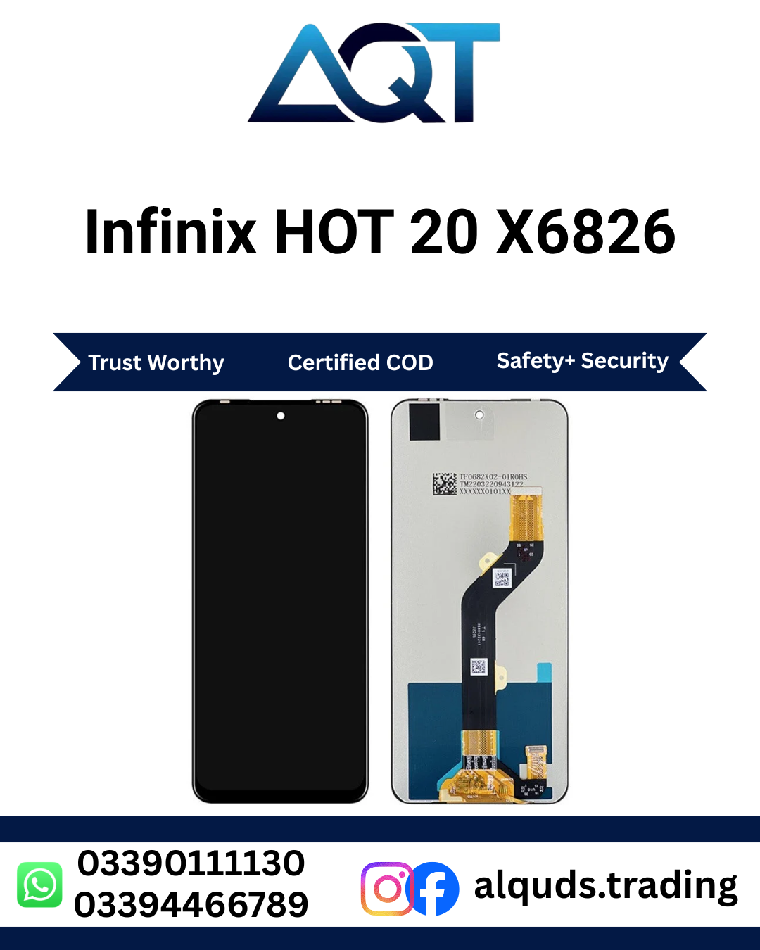 Infinix HOT 20 X6826 LCD Panel Infinix HOT 20 X6826 LCD Panel