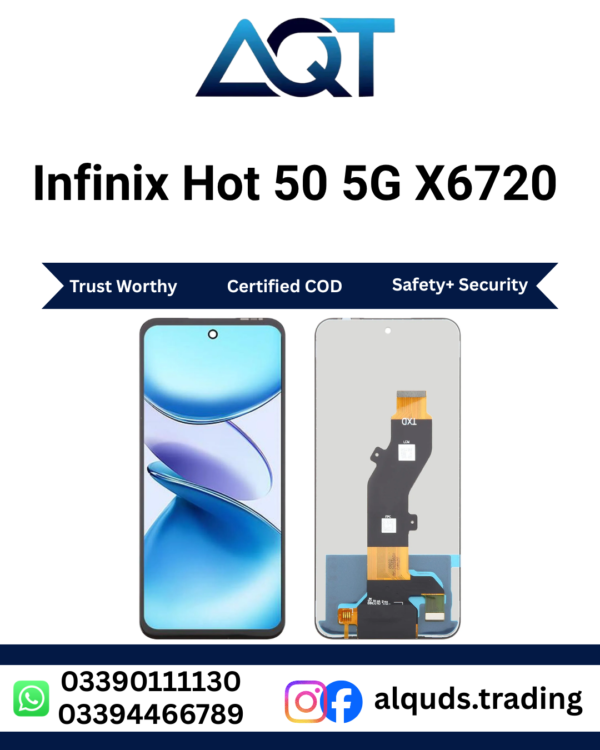 Infinix Hot 50 5G X6720 LCD Panel Best Quality