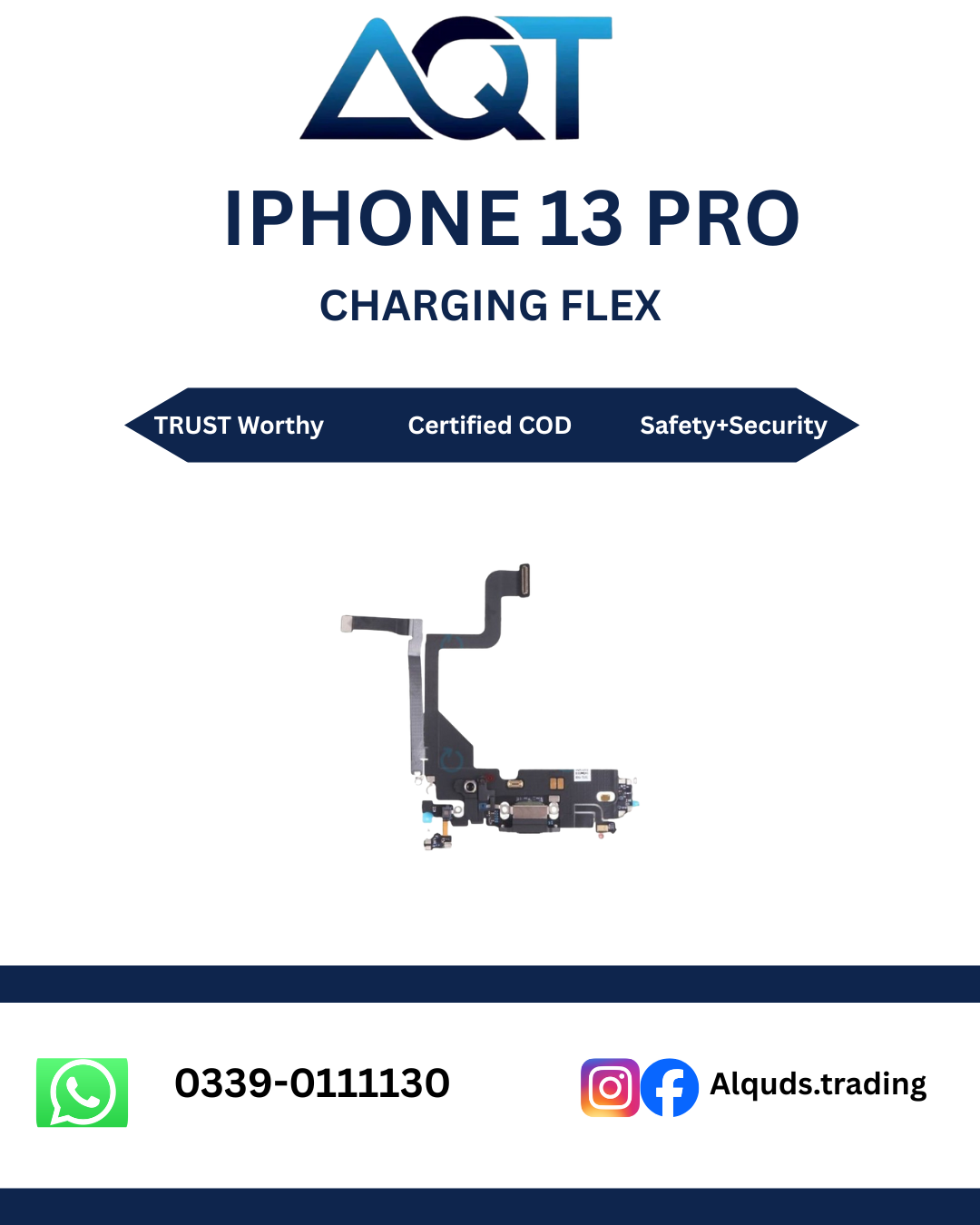 13 Pro 13 Pro I Phone Original Charging Flex - Image 1