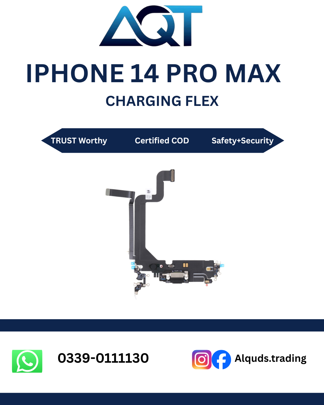 14 Pro Max 14 Pro Max I Phone Original Charging Flex - Image 1