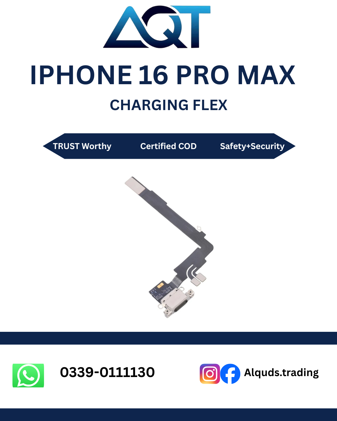 16 Pro Max 16 Pro Max I Phone Original Charging Flex - Image 1