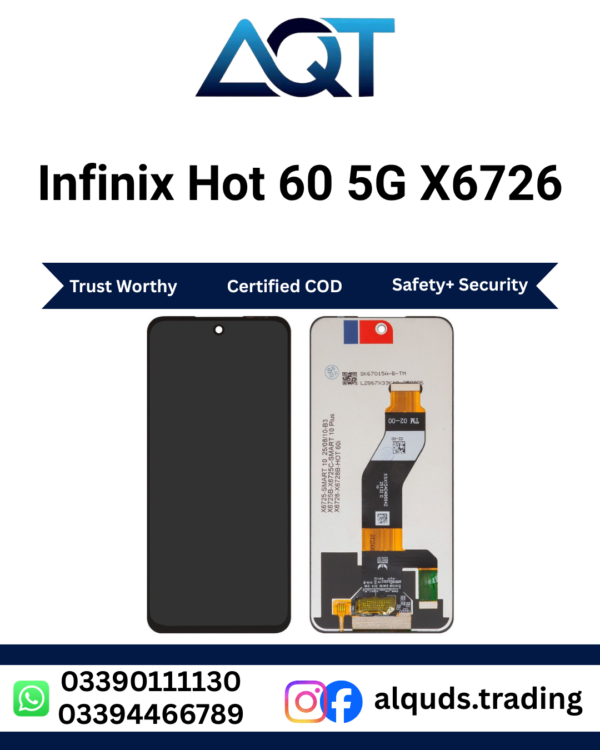 Infinix Hot 60 5G X6726 LCD Panel Premium Best Quality