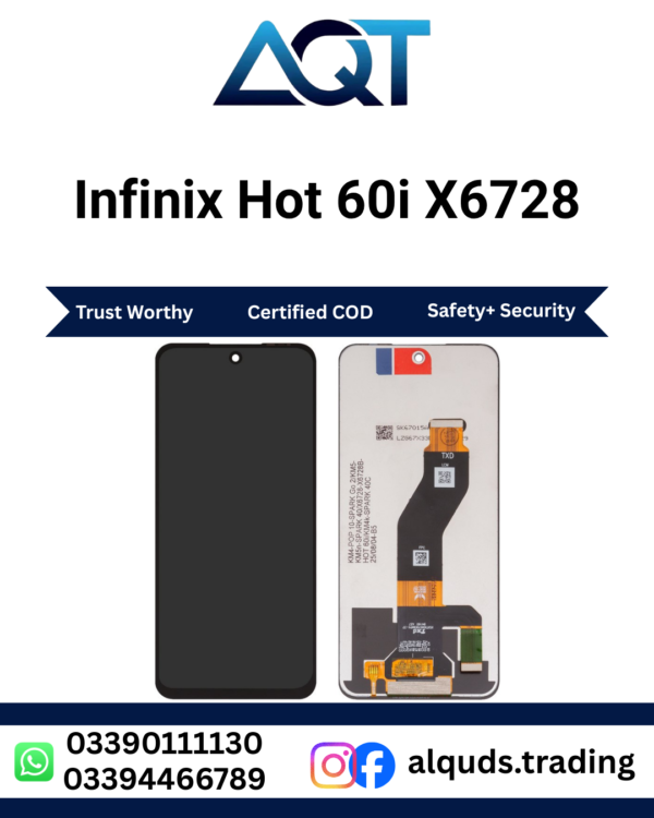 Infinix Hot 60i X6728 LCD Panel Premium Best Quality