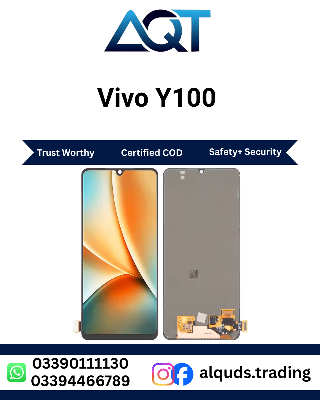 Vivo Y100 Panel Vivo Y100 Panel Original OLED INCELL